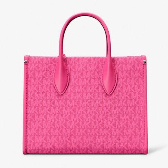 Michael Kors Mirella Pink Tote Bag. - Picture 4 of 7